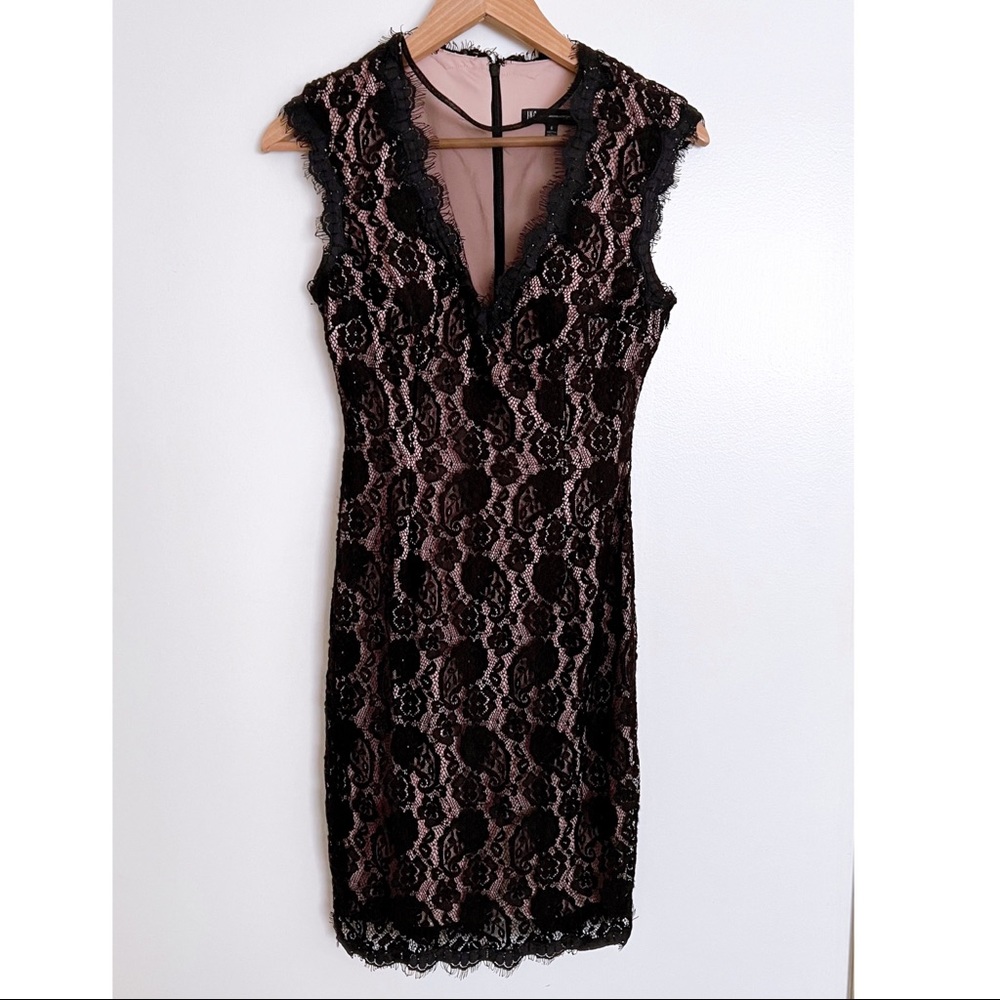 INC lace mini dress